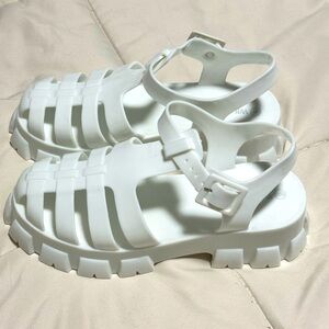 FASHIONNOVA platform jelly sandals